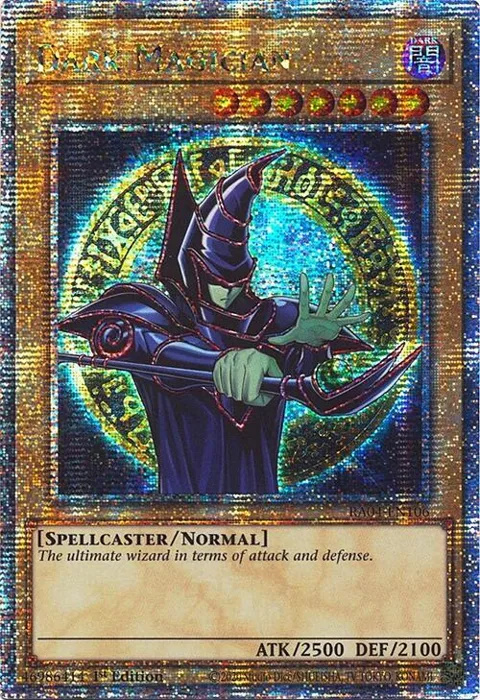 Dark Magician 9th Art Quarter Century Secret Rare RA04-EN106 Yu-Gi-Oh card from Quarter Century Stampede