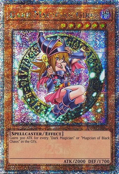 Dark Magician Girl 3rd Art Quarter Century Secret Rare RA04-EN107 Yu-Gi-Oh card from Quarter Century Stampede