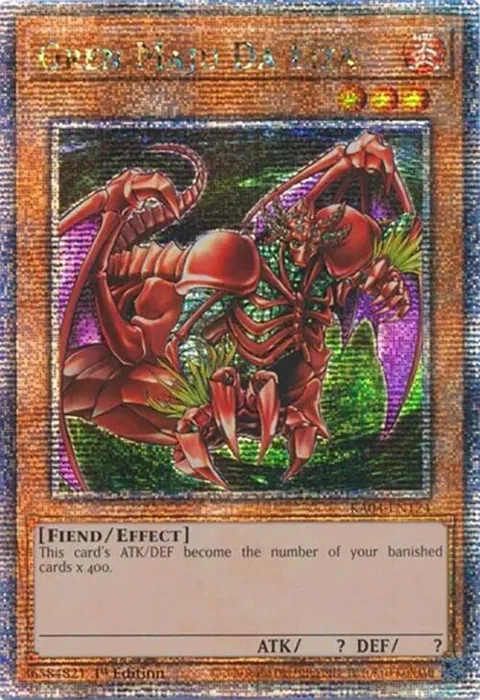 Gren Maju Da Eiza Quarter Century Secret Rare RA04-EN124 Yu-Gi-Oh card from Quarter Century Stampede