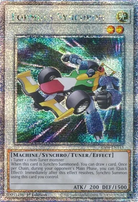 Formula Synchron Quarter Century Secret Rare RA04-EN143 Yu-Gi-Oh card from Quarter Century Stampede