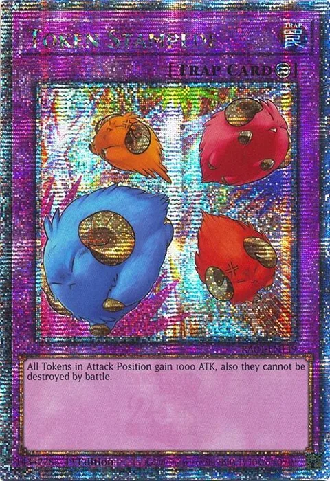 Token Stampede Quarter Century Secret Rare RA04-EN149 Yu-Gi-Oh card from Quarter Century Stampede