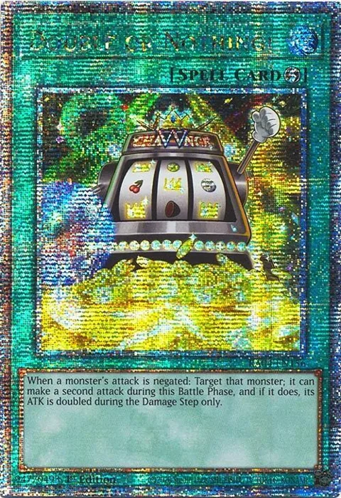 Double or Nothing! Quarter Century Secret Rare RA04-EN156 Yu-Gi-Oh card from Quarter Century Stampede