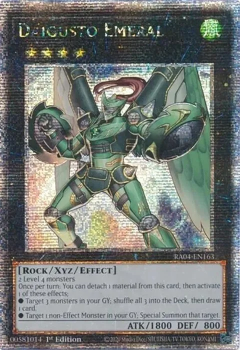 Daigusto Emeral Quarter Century Secret Rare RA04-EN163 Yu-Gi-Oh card from Quarter Century Stampede