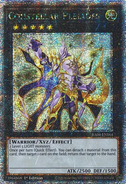 Constellar Pleiades Quarter Century Secret Rare RA04-EN164 Yu-Gi-Oh card from Quarter Century Stampede