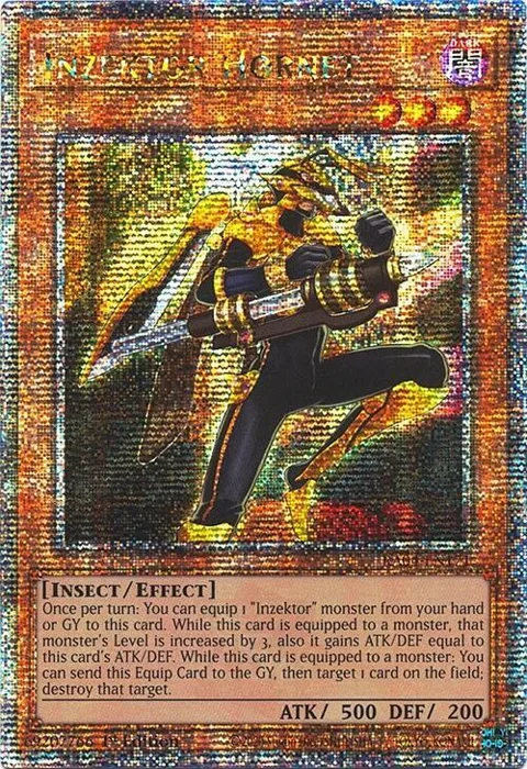Inzektor Hornet Quarter Century Secret Rare RA04-EN171 Yu-Gi-Oh card from Quarter Century Stampede