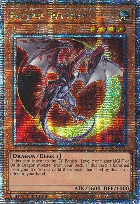 Eclipse Wyvern Quarter Century Secret Rare RA04-EN177 Yu-Gi-Oh card from Quarter Century Stampede