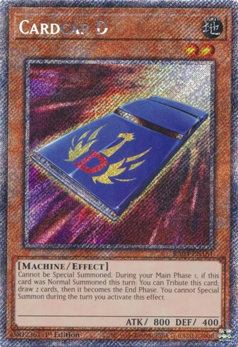 Cardcar D Platinum Secret Rare RA04-EN181 Yu-Gi-Oh card from Quarter Century Stampede