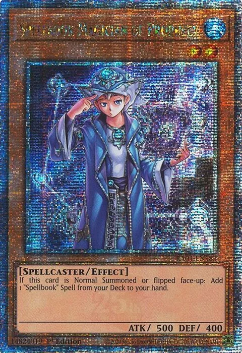 Spellbook Magician of Prophecy Quarter Century Secret Rare RA04-EN183 Yu-Gi-Oh card from Quarter Century Stampede