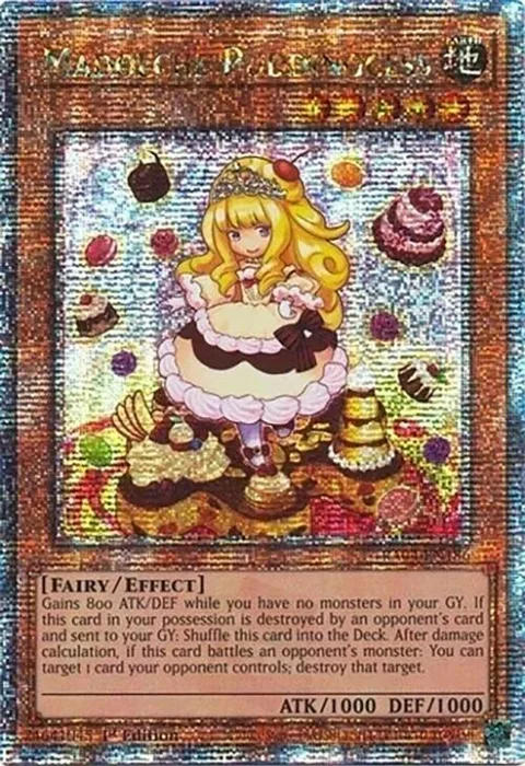 Madolche Puddingcess Quarter Century Secret Rare RA04-EN186 Yu-Gi-Oh card from Quarter Century Stampede