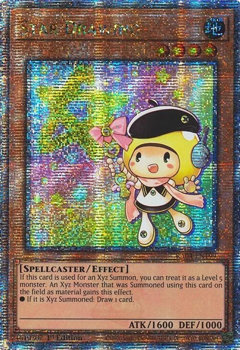 Star Drawing Quarter Century Secret Rare RA04-EN199 Yu-Gi-Oh card from Quarter Century Stampede