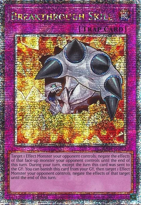 Breakthrough Skill Quarter Century Secret Rare RA04-EN202 Yu-Gi-Oh card from Quarter Century Stampede
