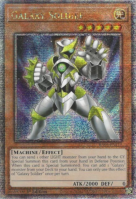 Galaxy Soldier Quarter Century Secret Rare RA04-EN219 Yu-Gi-Oh card from Quarter Century Stampede