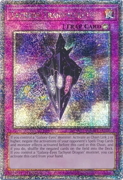 Tachyon Transmigration Quarter Century Secret Rare RA04-EN220 Yu-Gi-Oh card from Quarter Century Stampede
