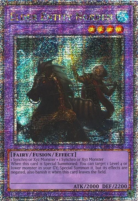 Elder Entity Norden Quarter Century Secret Rare RA04-EN226 Yu-Gi-Oh card from Quarter Century Stampede