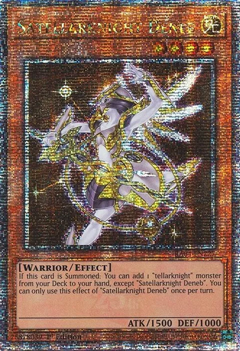 Satellarknight Deneb Quarter Century Secret Rare RA04-EN227 Yu-Gi-Oh card from Quarter Century Stampede
