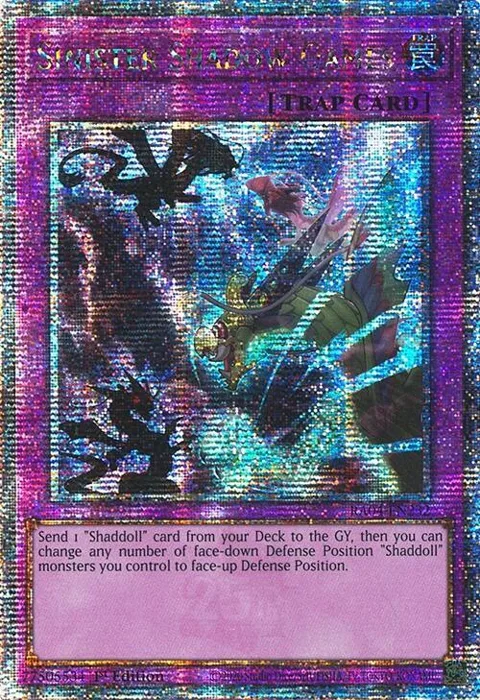 Sinister Shadow Games Quarter Century Secret Rare RA04-EN232 Yu-Gi-Oh card from Quarter Century Stampede
