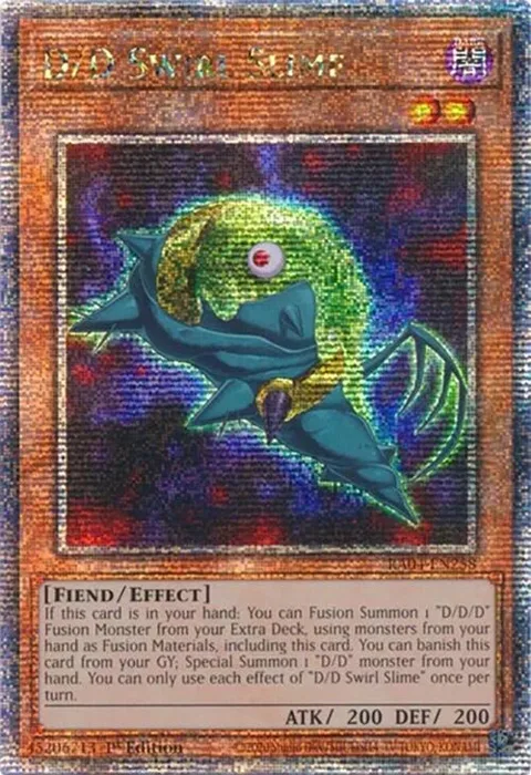 D/D Swirl Slime Quarter Century Secret Rare RA04-EN258 Yu-Gi-Oh card from Quarter Century Stampede