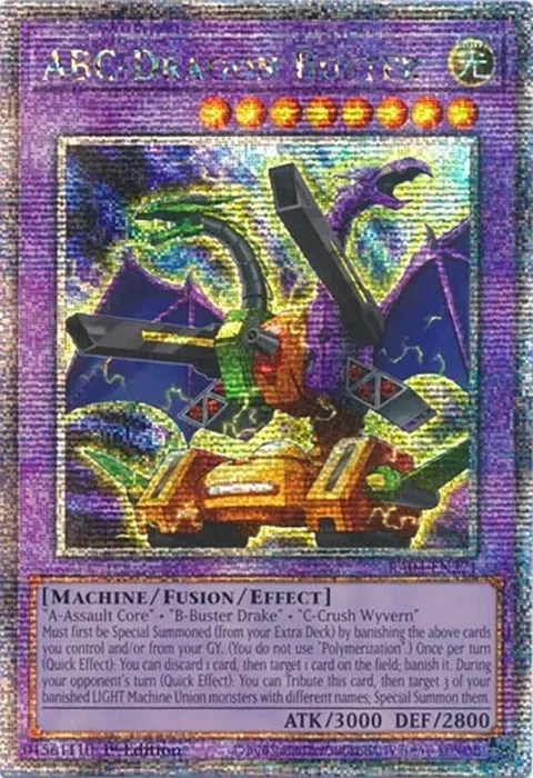 ABC-Dragon Buster Quarter Century Secret Rare RA04-EN271 Yu-Gi-Oh card from Quarter Century Stampede