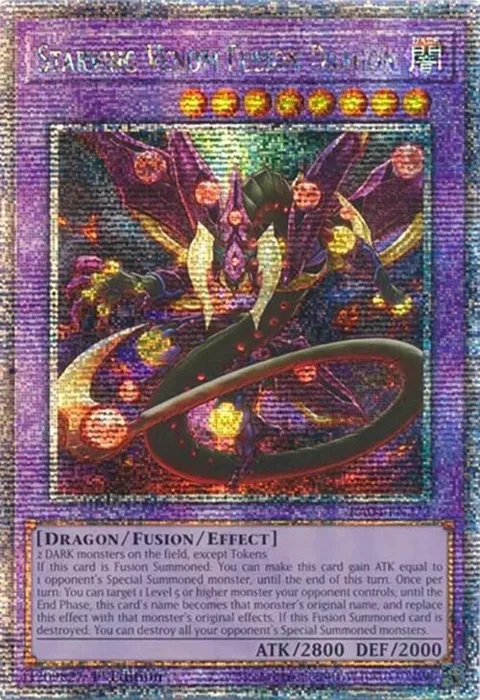 Starving Venom Fusion Dragon Quarter Century Secret Rare RA04-EN272 Yu-Gi-Oh card from Quarter Century Stampede