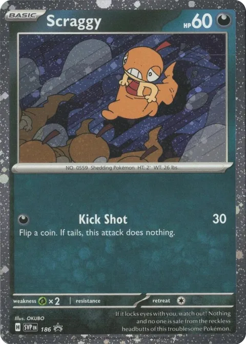 Scraggy - 186 Cosmos Holo #186 Holofoil Pokémon card from Scarlet & Violet Promo Cards