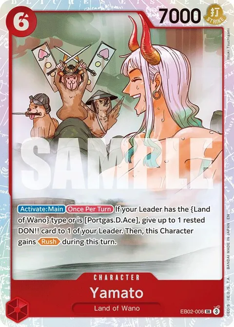 Yamato EB02-006 One Piece card from Extra Booster: Anime 25th Collection