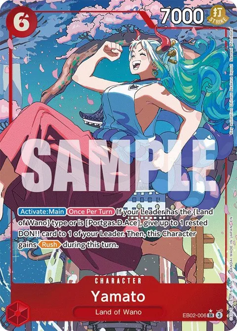 Yamato Alt Art EB02-006 One Piece card from Extra Booster: Anime 25th Collection