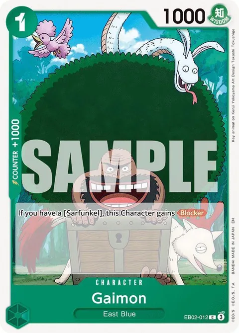 Gaimon EB02-012 One Piece card from Extra Booster: Anime 25th Collection