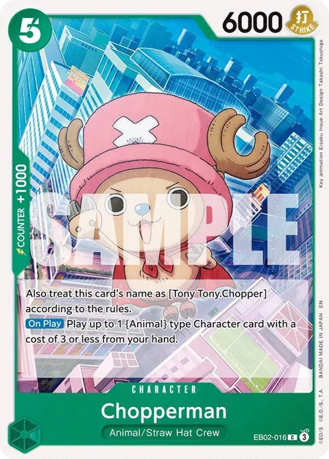 Chopperman EB02-016 One Piece card from Extra Booster: Anime 25th Collection