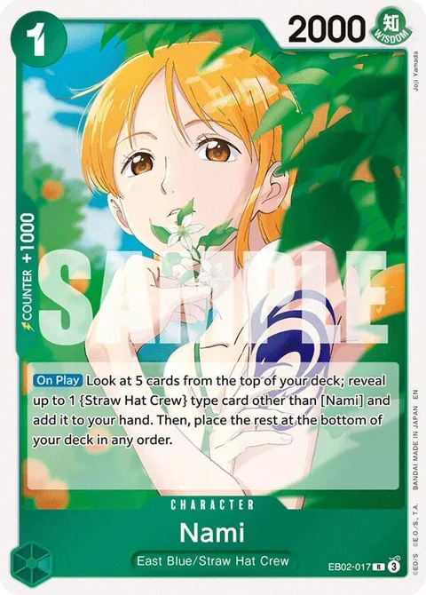 Nami EB02-017 One Piece card from Extra Booster: Anime 25th Collection