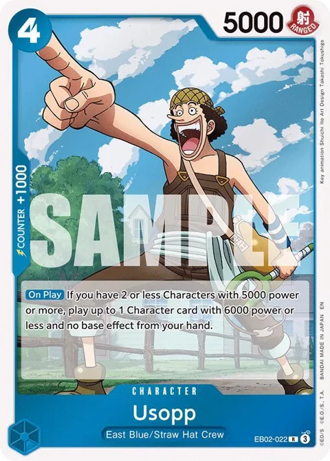 Usopp EB02-022 One Piece card from Extra Booster: Anime 25th Collection