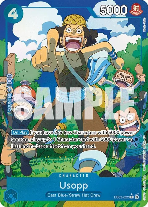 Usopp Alt Art EB02-022 One Piece card from Extra Booster: Anime 25th Collection