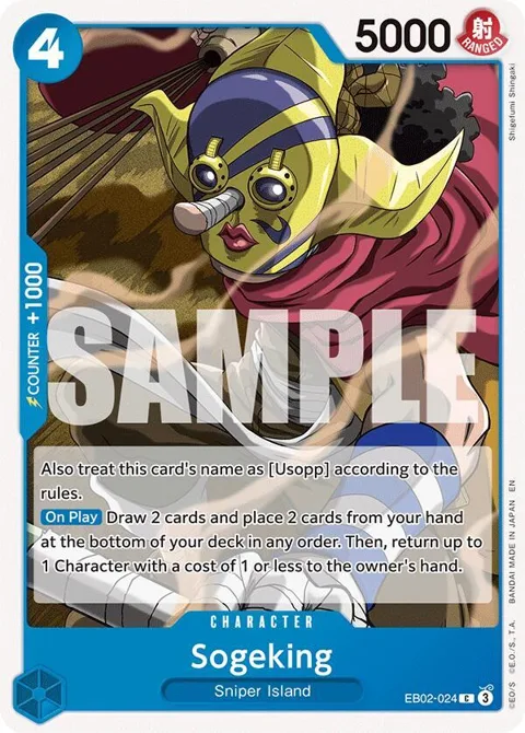 Sogeking EB02-024 One Piece card from Extra Booster: Anime 25th Collection