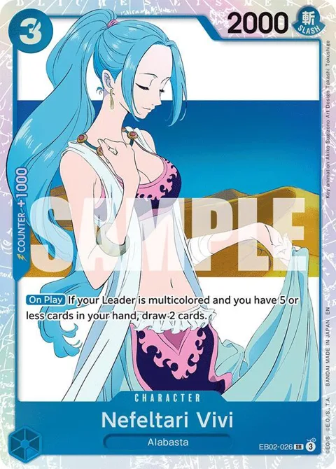 Nefeltari Vivi EB02-026 EB02 One Piece card from Extra Booster: Anime 25th Collection