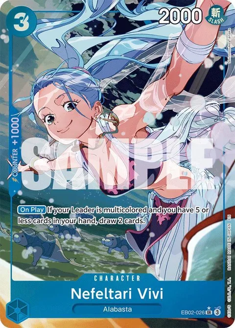 Nefeltari Vivi Alt Art EB02-026 One Piece card from Extra Booster: Anime 25th Collection