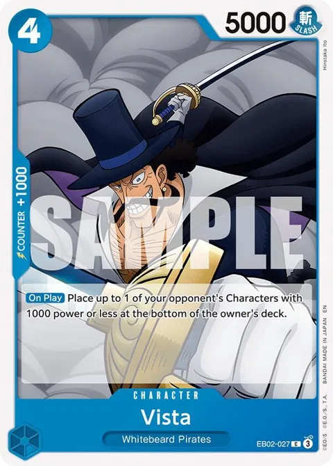 Vista EB02-027 One Piece card from Extra Booster: Anime 25th Collection