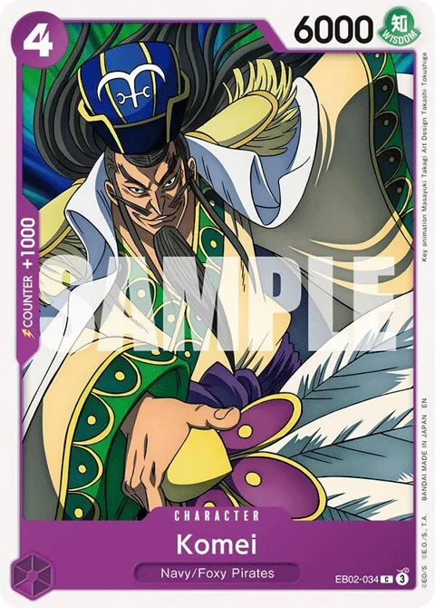 Komei EB02-034 One Piece card from Extra Booster: Anime 25th Collection