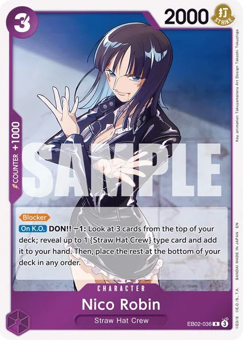 Nico Robin EB02-036 One Piece card from Extra Booster: Anime 25th Collection
