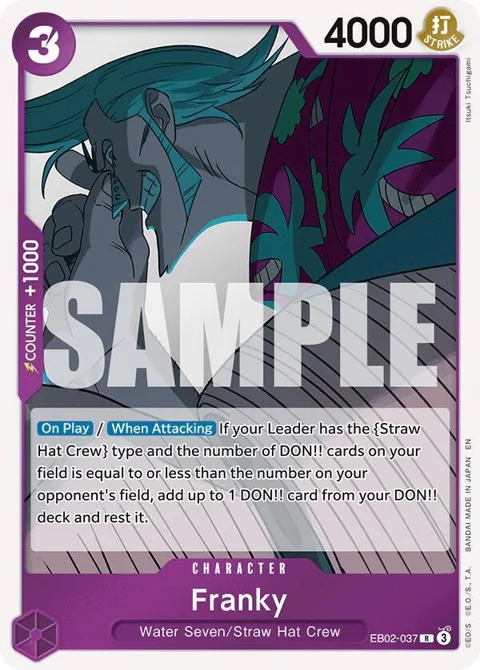 Franky EB02-037 One Piece card from Extra Booster: Anime 25th Collection