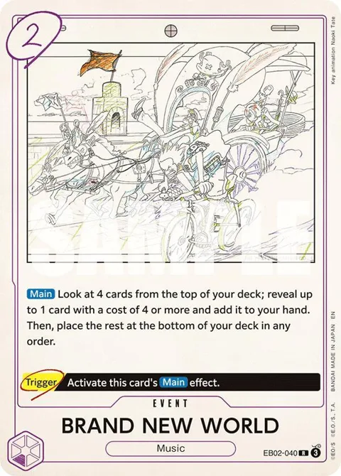 BRAND NEW WORLD EB02-040 One Piece card from Extra Booster: Anime 25th Collection