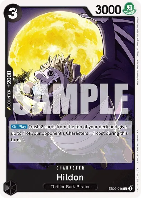 Hildon EB02-046 One Piece card from Extra Booster: Anime 25th Collection