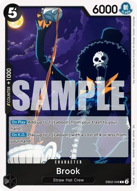 Brook EB02-048 One Piece card from Extra Booster: Anime 25th Collection