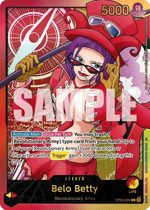 Belo Betty SP OP05-002 One Piece card from Extra Booster: Anime 25th Collection