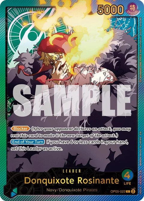 Donquixote Rosinante SP OP05-022 One Piece card from Extra Booster: Anime 25th Collection