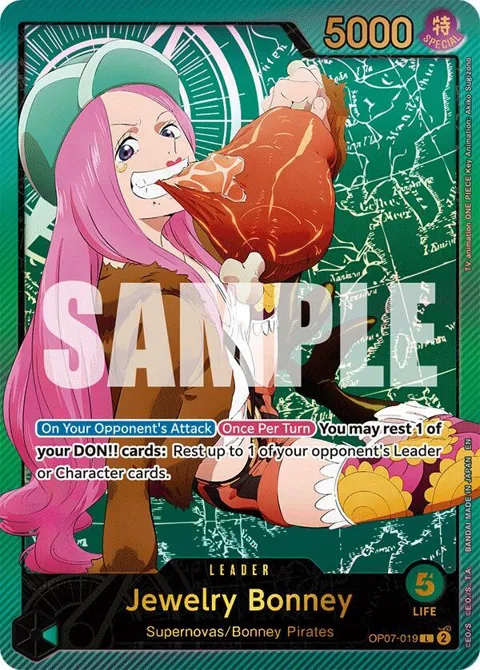 Jewelry Bonney SP OP07-019 One Piece card from Extra Booster: Anime 25th Collection
