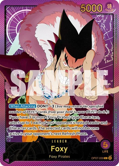 Foxy SP OP07-059 One Piece card from Extra Booster: Anime 25th Collection