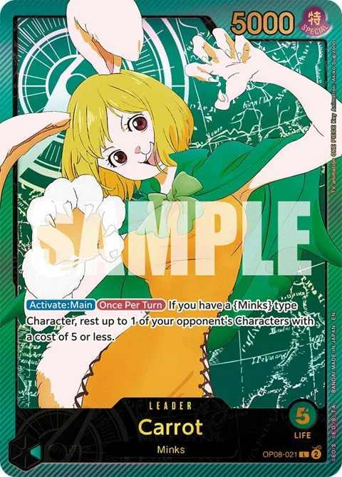 Carrot SP OP08-021 One Piece card from Extra Booster: Anime 25th Collection