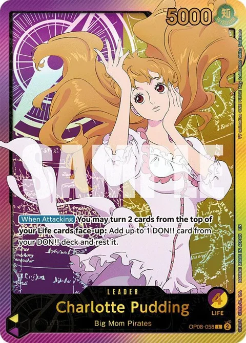 Charlotte Pudding SP OP08-058 One Piece card from Extra Booster: Anime 25th Collection