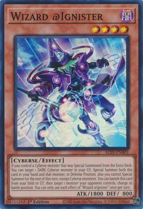 Wizard @Ignister ALIN-EN001 Yu-Gi-Oh card from Alliance Insight