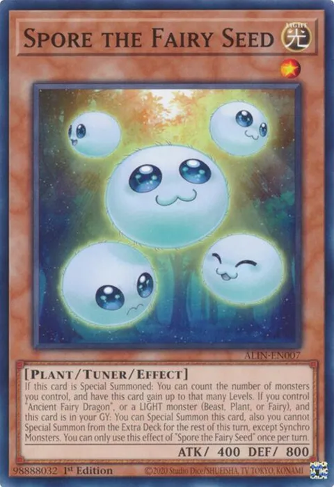 Spore the Fairy Seed ALIN-EN007 Yu-Gi-Oh card from Alliance Insight