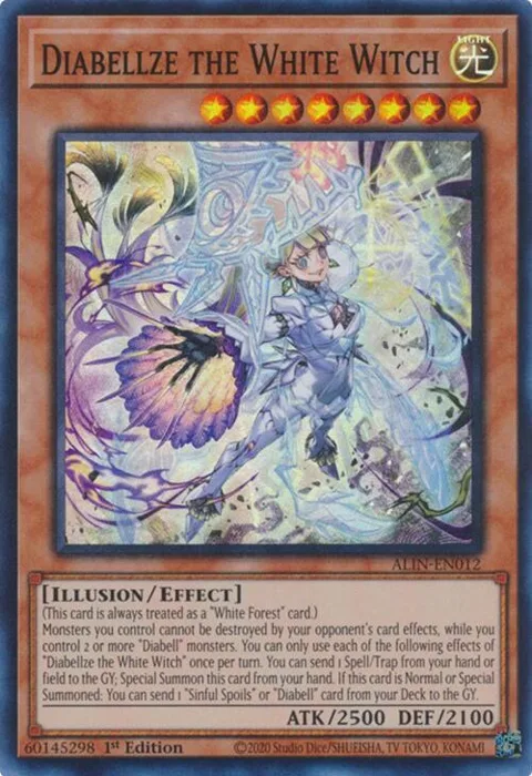 Diabellze the White Witch ALIN-EN012 Yu-Gi-Oh card from Alliance Insight